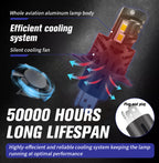 Luces LED T5 Plug & Play 18,000LM para Carro – Luz Blanca 6000K