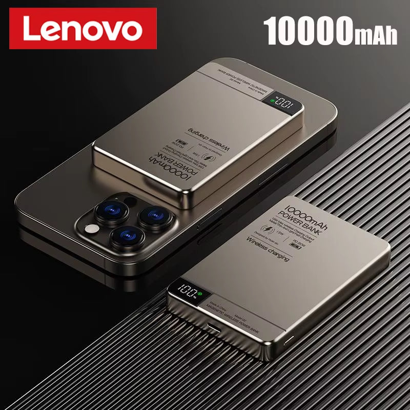 10000Mah Ultra-Thin Power Bank Magnetic Wireless Digital Display Fast Charging External Battery for Magsafe for Iphone